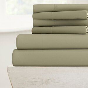 ienjoy Home Solids in Style 6-Pc. Sheet Set, Full SAGE